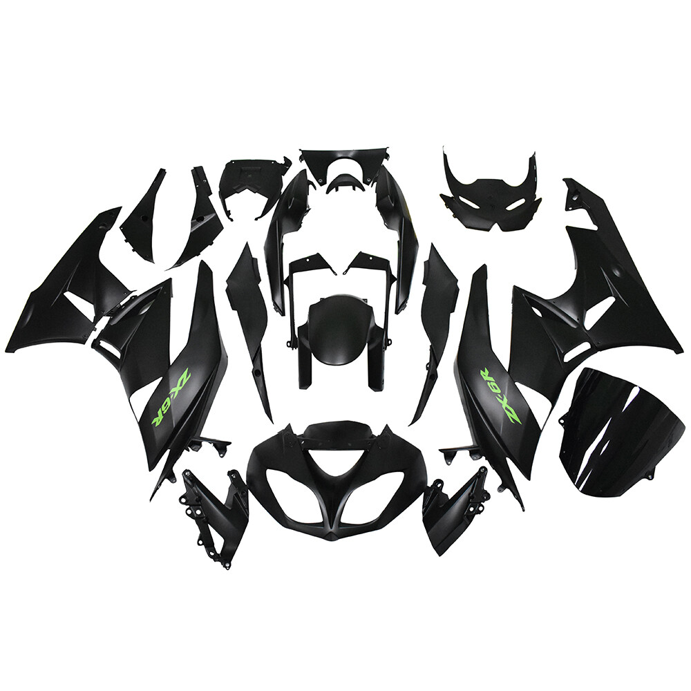 Injection Black Bodywork for Kawasaki Ninja ZX6R 636 2009-2012 ABS