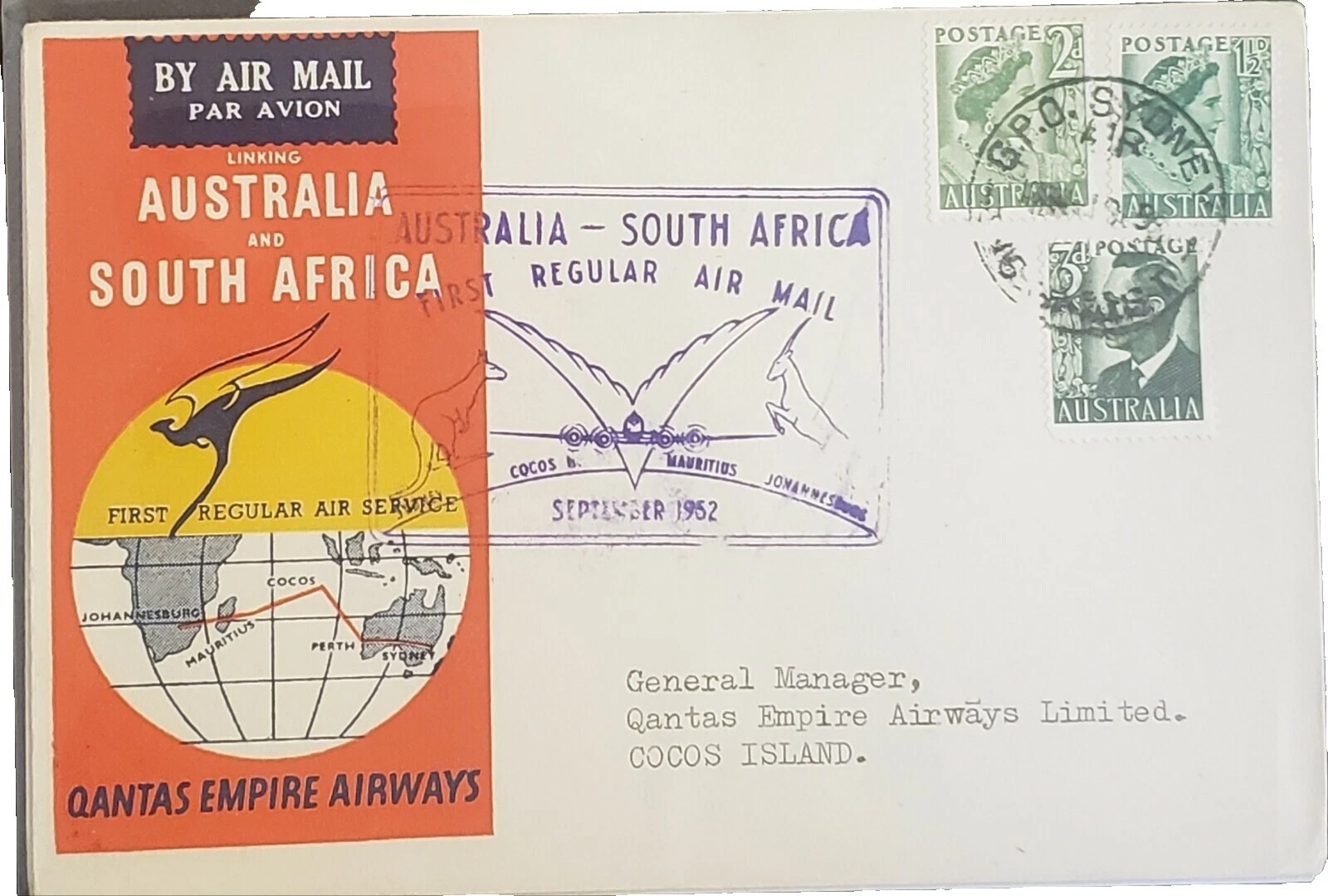 Used Cover Australian Flight Covers