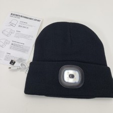 Bluetooth Wireless LED Knit Beanie Cap with Music Speakers Light Rechargeable