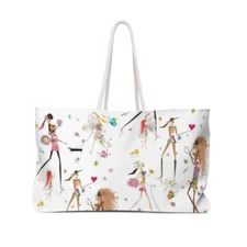 GIRL POWER 24/7™ INSPIRATIONAL FUN CHIC WEEKENDER  - BLOOM WHERE YOU ARE PLANTED