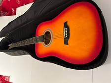 Galveston Guitar Acoustic- Pre-owned Used With Case- 6 String