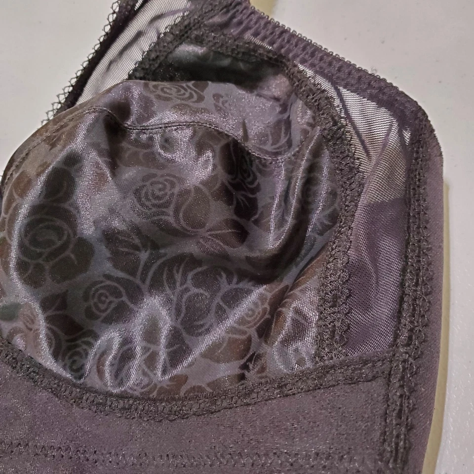 Sujetador Playtex Mujer 38D Negro Floral Malla Sin Forro Correas Ajustables Foto 3 de 4