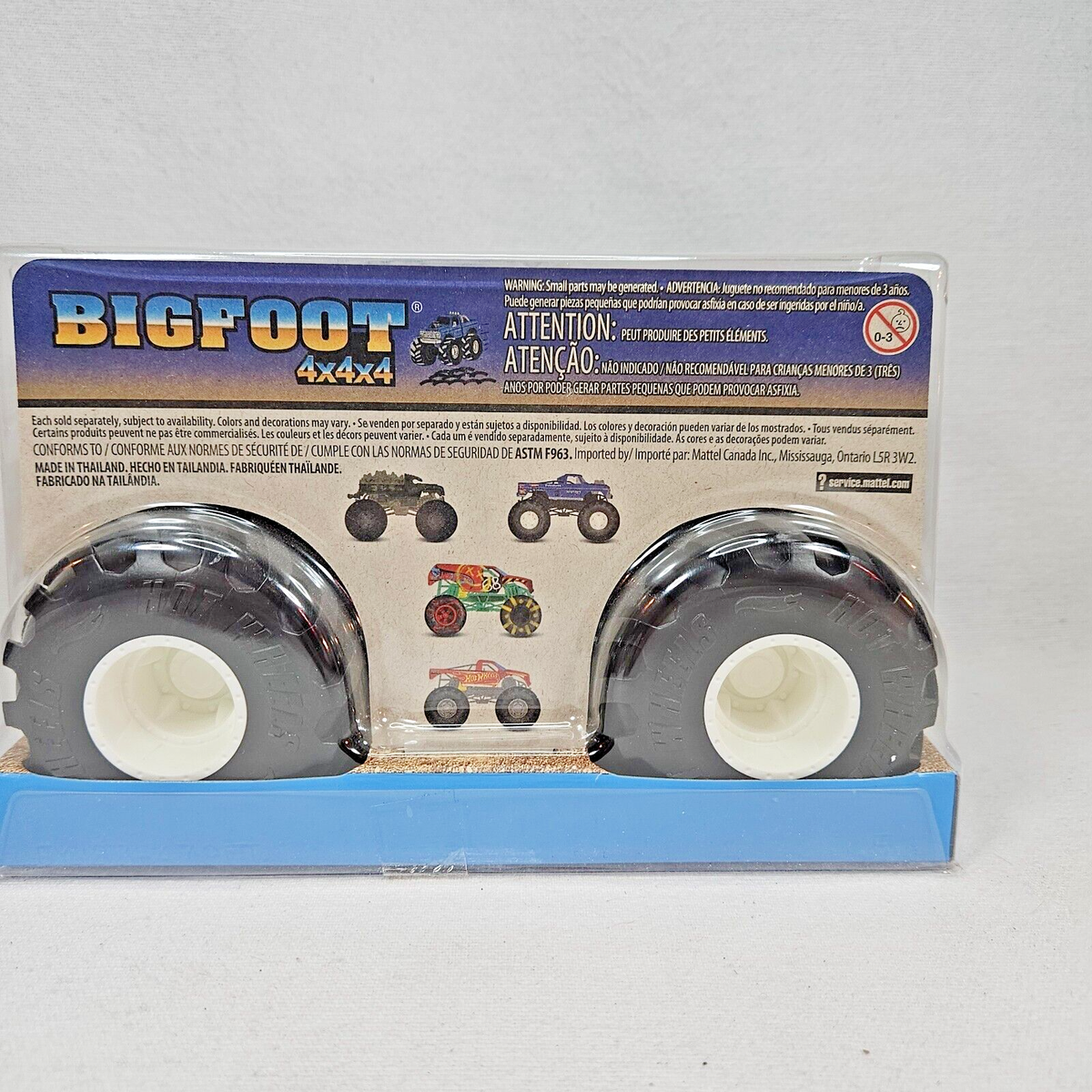 Hot Wheels Monster Trucks Metal Oversized Bigfoot 4x4x4 New 1:24