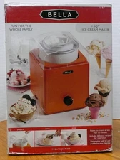 Bella Ice Cream Maker 1.5qt Capacity Makes Frozen Desserts and Drinks 