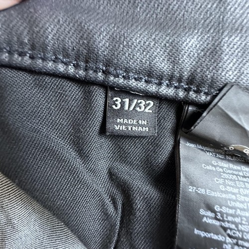 Pantalones de mezclilla elásticos recubiertos negros G-Star RAW Revend para hombre 31x32 - Imagen 10 de 18