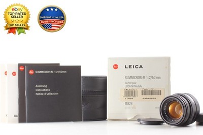 [TOP MINT in Box] Leica Summicron-M 50mm f2 Black Standard Lens Ver. 5 JAPAN