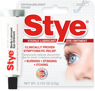 Stye Sterile Lubricant Eye Ointment, Ophthalmologist Tested, 0.125 Ounces (Pack