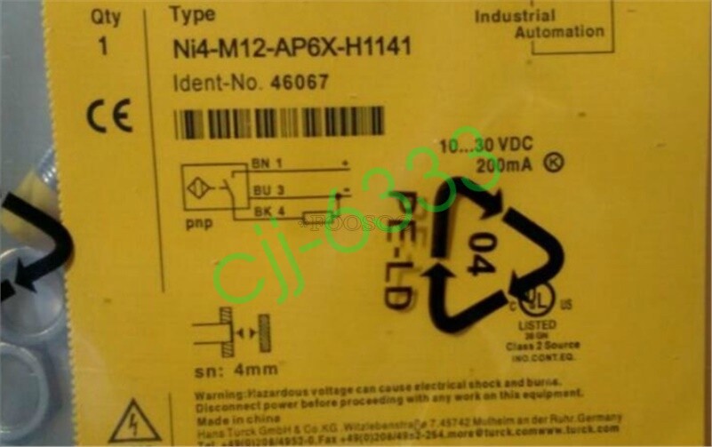 New Turck Proximity Switch NI4-M12-AP6X-H1141 rt