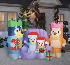 6.6’ Bluey Family Christmas Inflatable 2025 Gemmy Indoor Outdoor Yard Decor NEW