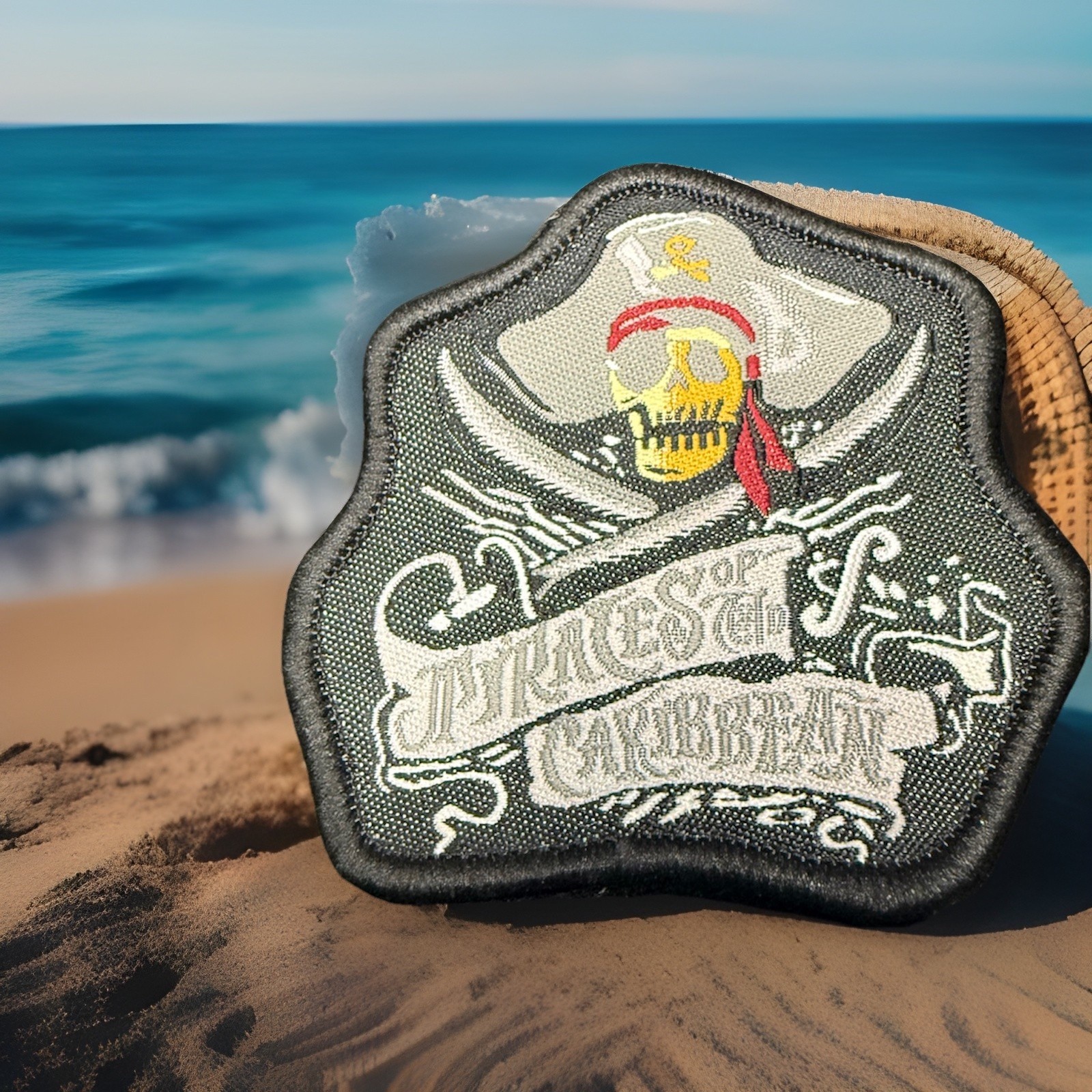 Pirates of the Caribbean Snap On patch. Pre Jack Sparrow Circa 2003