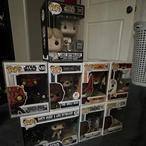 Funko Pop! Vinyl Exclusive Star Wars, Movies, Basketball Figures Lot