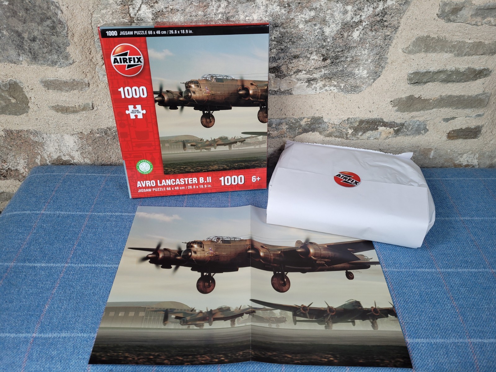 Airfix Avro Lancaster B.II 1000 Piece Jigsaw Puzzle Open Box Sealed Bag
