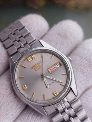 セイコーファイブシルバーウェーブ6309−6040・SEIKO5silverwa Vintage Seiko 5 6309-6240 Automatic 21 jewels watch for men,s made