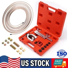 25ft 3/16 Copper Nickel Alloy Brake Line Kit & Double & Single Flaring Tool US