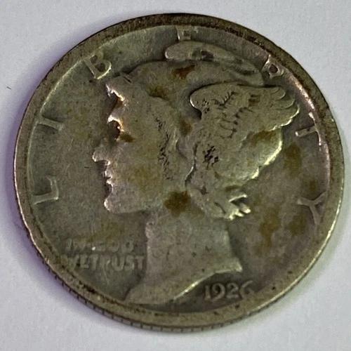 1926-S MERCURY SILVER DIME~ VERY GOOD ~NICE COIN~