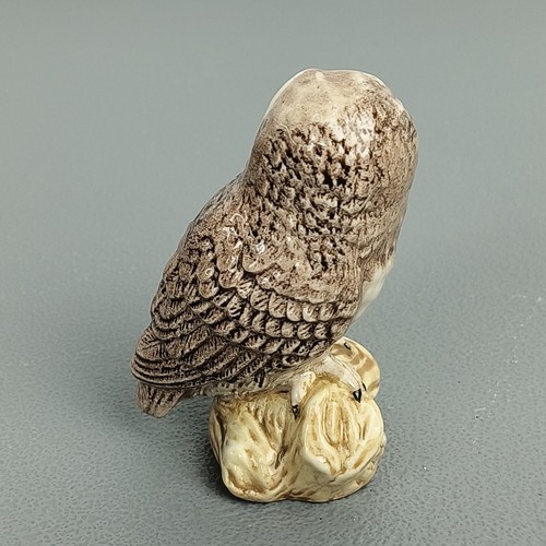 Vintage Beswick England Porcelain Barn Owl Bird Figurine 3.25” - Picture 4 of 10
