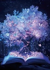 Tree of Life Puzzle for Adults 1000 Pieces, Hard Plant Book Jigsaw Puzzle, Di...