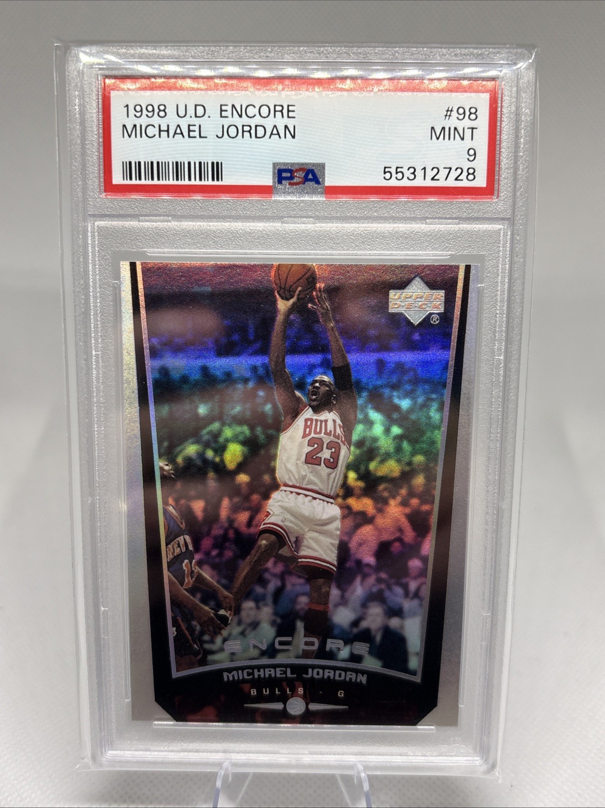 🔥 1998 UD Encore Michael Jordan #98 PSA 9 Mint Bulls 🏀