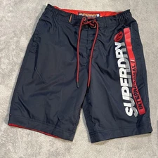 Superdry Swim Shorts Mens Extra Large Navy Red International Boardshorts