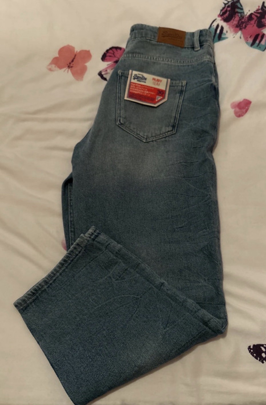 Superdry Ruby Slim Vintage Women’s High Rise Light Wash Jeans W30 L30