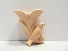 Vintage Shawnee Pottery Wall Pocket Bird Cornucopia Peach Pink Cottagecore
