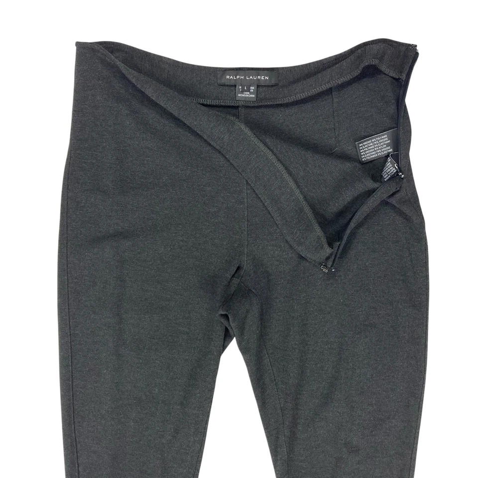 Ralph Lauren Leggings Mujer L Gris Oscuro Tejido Negro Etiqueta Cómodo Pantalón Ajustado Foto 3 de 4