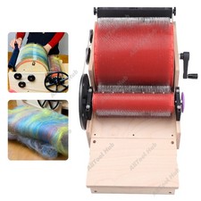 Handkurbel-Wollk&auml;mmmaschine mit Klappbarem Holzrahmen Wollfilz-Farbmischung DIY