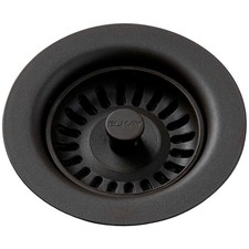 Elkay LKQS35MC Polymer Drain Fitting w/ Basket Strainer Rubber Stopper - Mocha