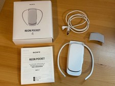 Sony REON POCKET 4 RNPK-4 Wearable Thermo Device White Complete Set Used F/S