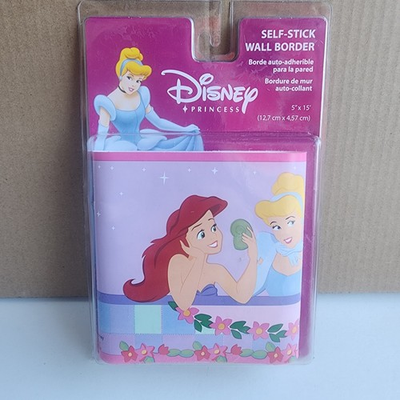 #ad Disney Princess Self Stick Wall Border featuring Ariel amp; Cinderella 5quot; x... $15.55