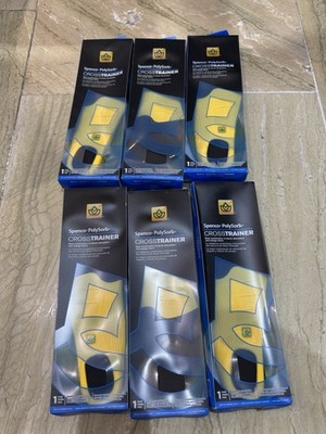 X6 Spenco Polysorb Crosstrainer sportlich dämpfende Fußgewölbe Einlegesohlen Größe UK 11/12