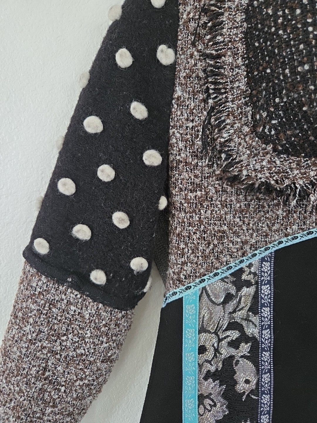 Dor Dor Couture Jacket Womens Patchwork Brocade F… - image 8