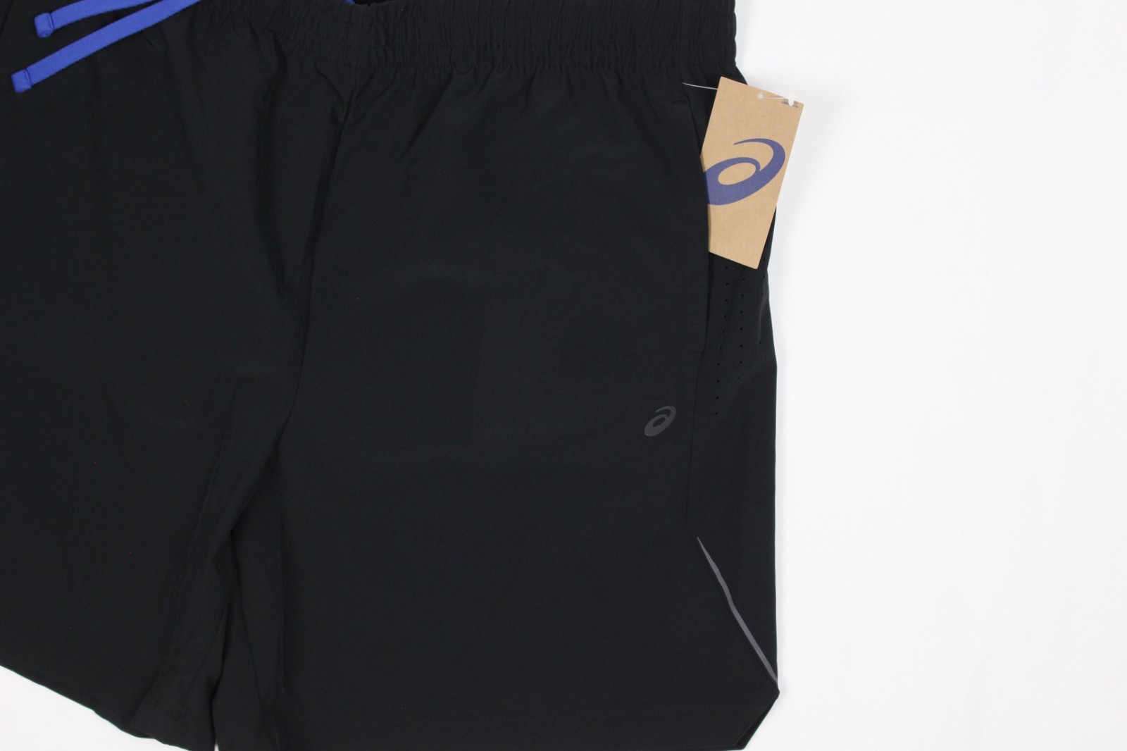 Asics Men's 7" Woven Shorts Placed Laser Cut XL Black Reflective Unlined thumbnail 3