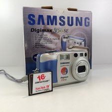 Samsung Digimax 350SE 3.2MP Digital Camera Silver Compact Tested Working