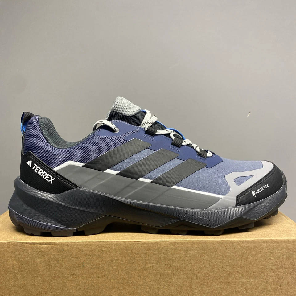 Adidas Herren grau und blau Terrex Skychaser AX5 Gore-Tex Wanderschuhe UK 11 #A76 - Bild 1 von 4