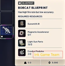 🔥 ARC RAIDERS ✨ Bobcat    BLUEPRINT ✨