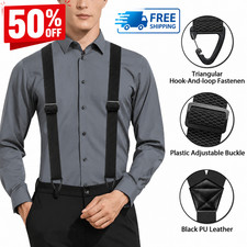 Suspenders for Men Heavy Duty, X Shape Back H...