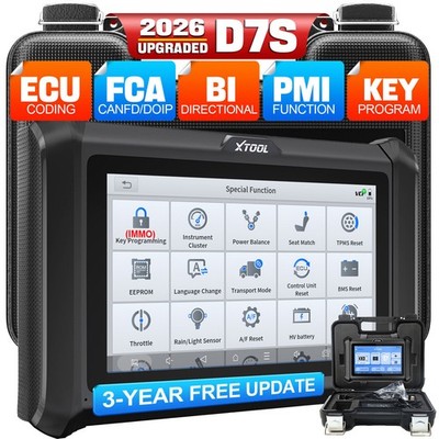 2026 XTOOL D7S V2.0 Bidirectional Diagnostic Tool OBD2 Scanner Coding 39 Service