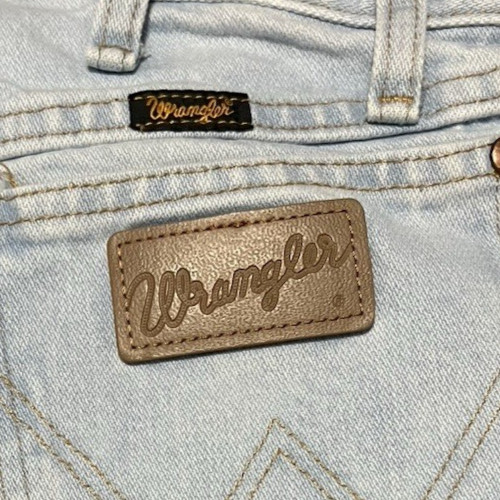 VTG 90's Wrangler ProRodeo Competition Jeans Mens 28x30 (29x36TAG) Raw Cut Hem image 10