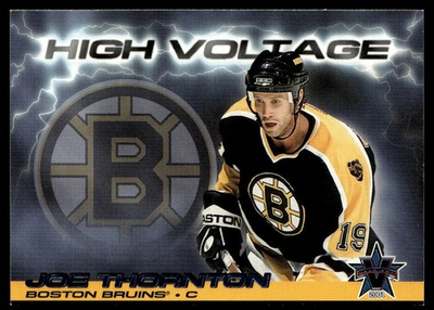 #ad #ad 2001 02 Pacific High Voltage Joe Thornton Boston Bruins #3 $2.50