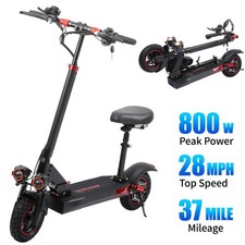 Electric Scooter 48v 800W For Adult 10"Off Road Fat Tires Fast Speed USA MAX vV