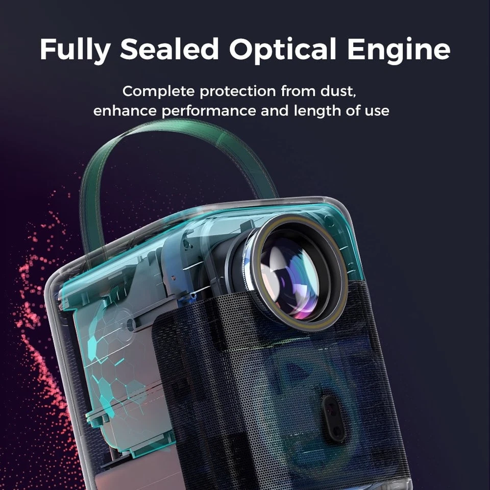 VANKYO 4K Mini LED Projector 40000LMS 1080P 5G WiFi Bluetooth Video Home Theater - Image 3 of 4