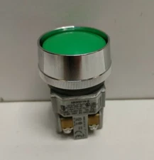 NEW OLD STOCK! IDEC 120-600V GREEN MOMENTARY PUSH BUTTON ABGD311N-G