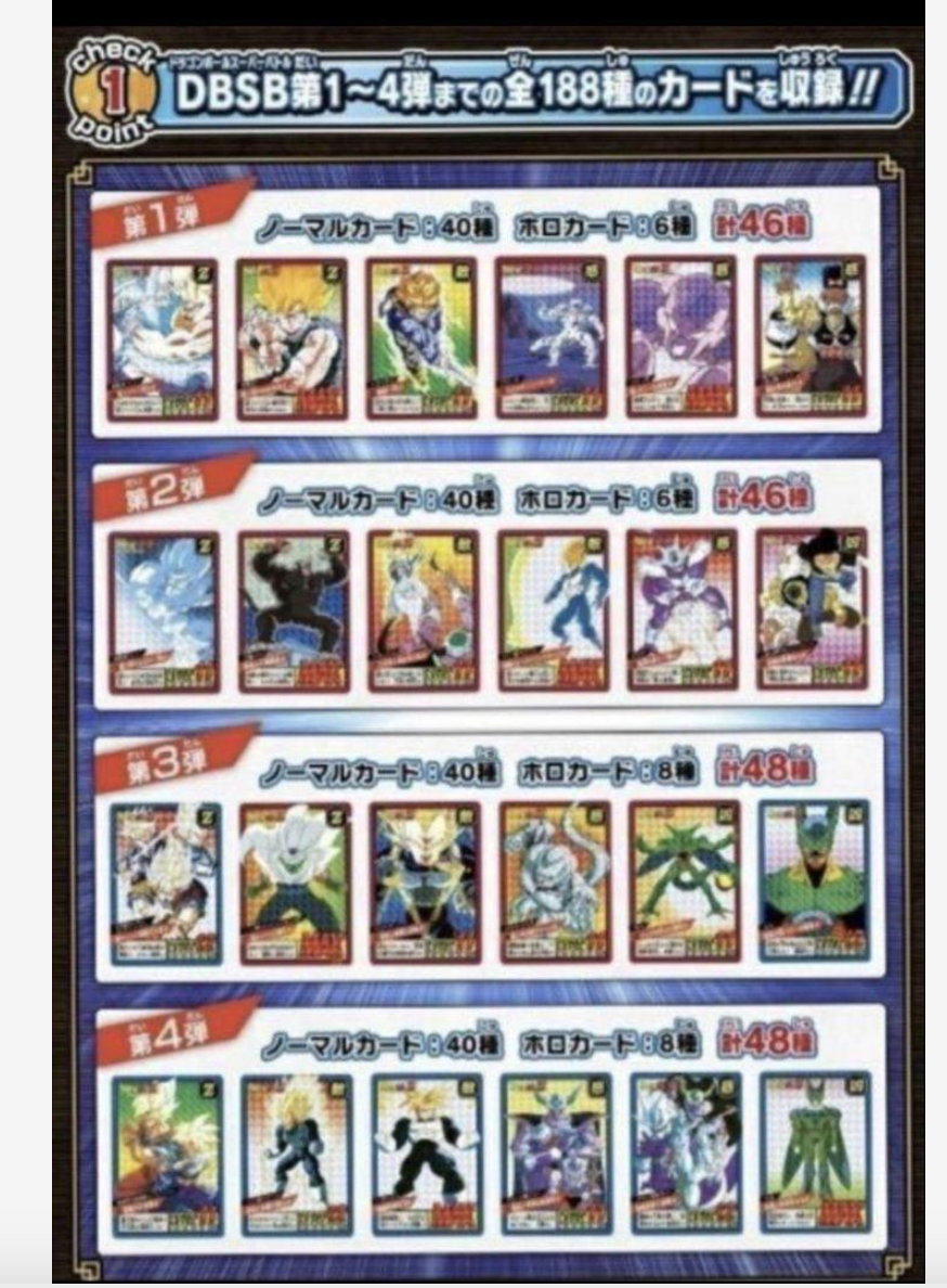Dragon Ball Super Battle Premium set Vol.1 Carddass Full complete