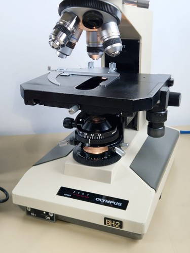 Microscope Olympus BH-2 BHT avec 4x objectifs plan achromat - Photo 3/24