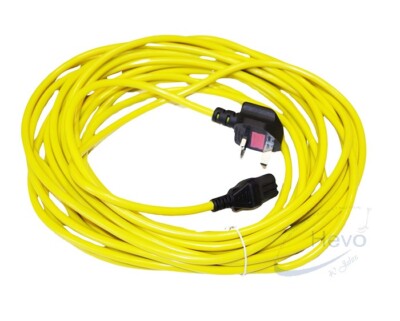 Netzkabel 2 x 1,5 mm², 12.5 m lang - Numatic PPR 170 UK - Signal Gelb - 236155