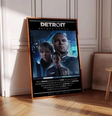 Detroit Become Human Poster Print | Gaming Poster | 3 Colors | Gaming Decor