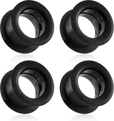 Silicone Double Flared Saddle Stretcher Tunnel Plugs Piercing Jewelry 2G-1''