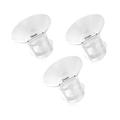 17mm/19mm/21mm Flange Inserts Compatible with 24mm Breast Pump Shields K4N2