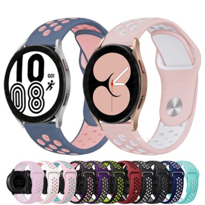For Samsung Galaxy Watch 4 5 6 7 Active 2 40/44 Silicone Watch Band Wrist Strap 
